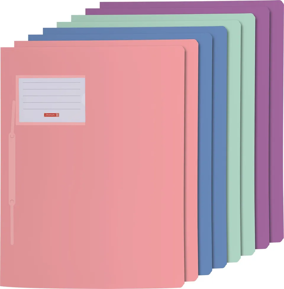 brunnen-schnellhefter-fact-pp-pastell-edition-a4-8er-set image 1