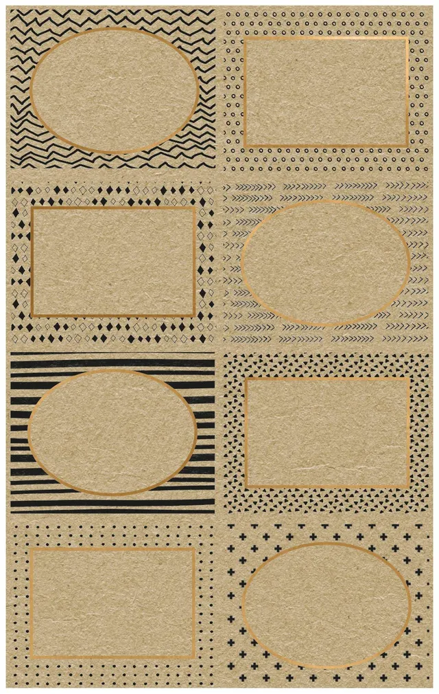 avery-zweckform-z-design-57125-kraftpapier-aufkleber-beschriftung-muster-16-stic image 1