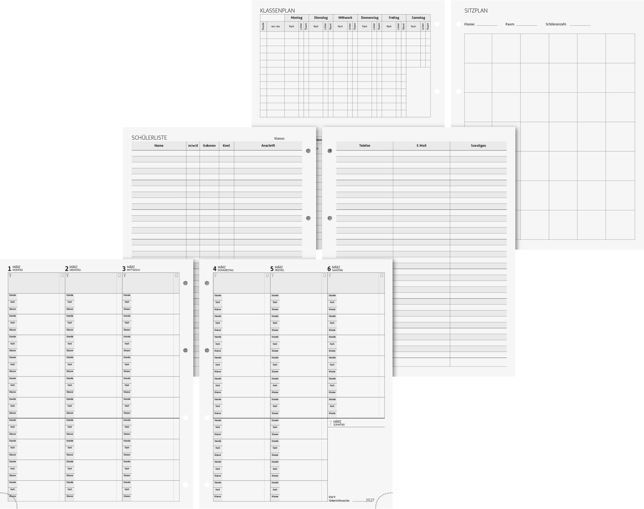 brunnen-ringbuch-kalender-mit-einlage-2026-2027-a4-hardcover-schwarz-2-seiten-1- image 3