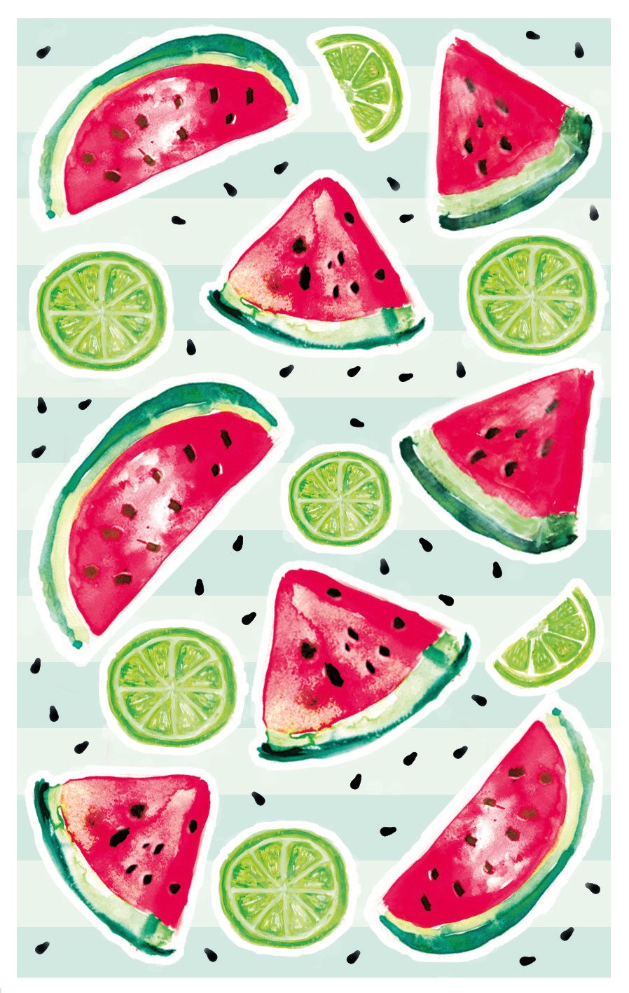 avery-zweckform-z-design-57045-deko-sticker-melone-lemon-30-aufkleber image 1