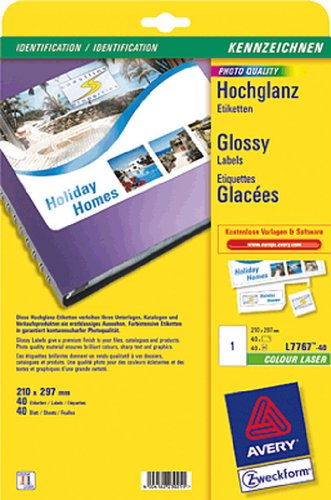avery-zweckform-l7767-40-hochglanz-etiketten-210x297-mm-wei-40-blatt image 4