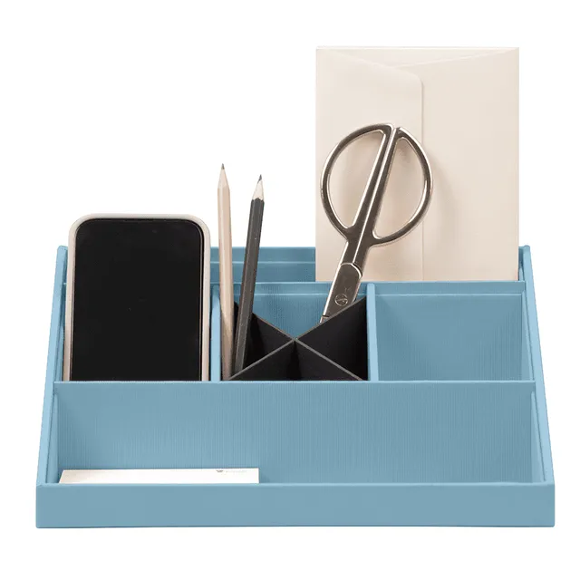 r-ssler-s-o-h-o-schreibtisch-organizer-mit-5-f-chern-denim image 1