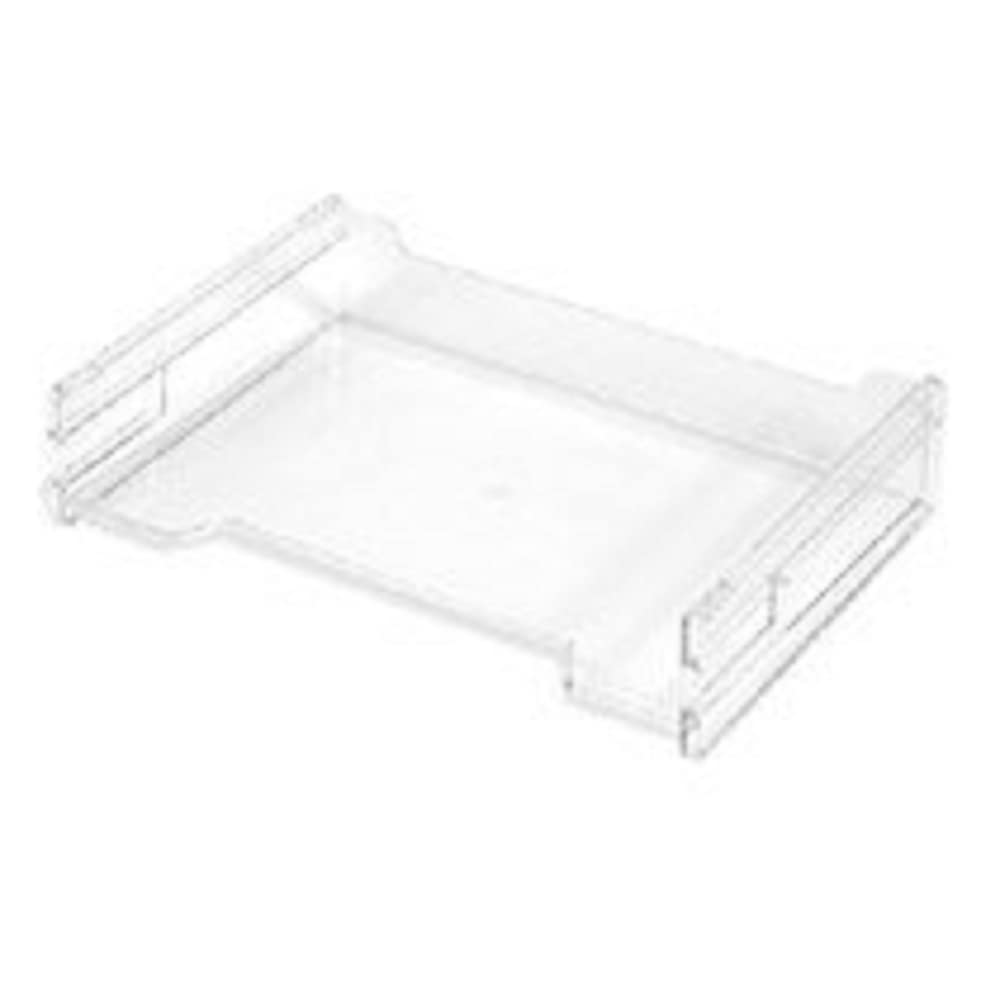 herlitz-1610393-ablagekorb-a4-quer-transparent-stapelbar-3er-set image 1