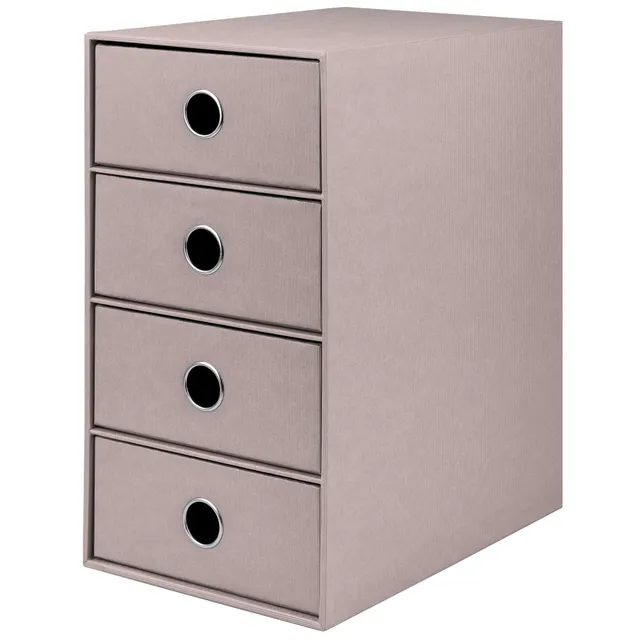 r-ssler-s-o-h-o-schubladenbox-a5-din-lang-4-f-cher-taupe image 1