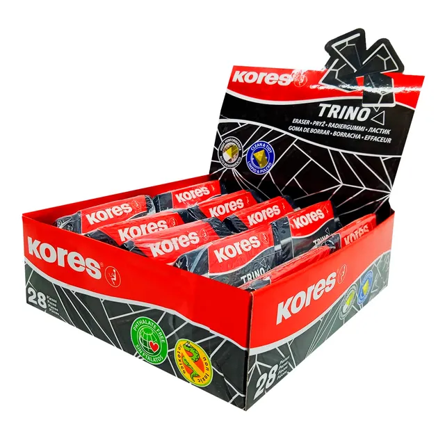 kores-trino-dreieckiger-pvc-radiergummi-schwarz-60-x-20-x-18-mm-28-st-ck image 1