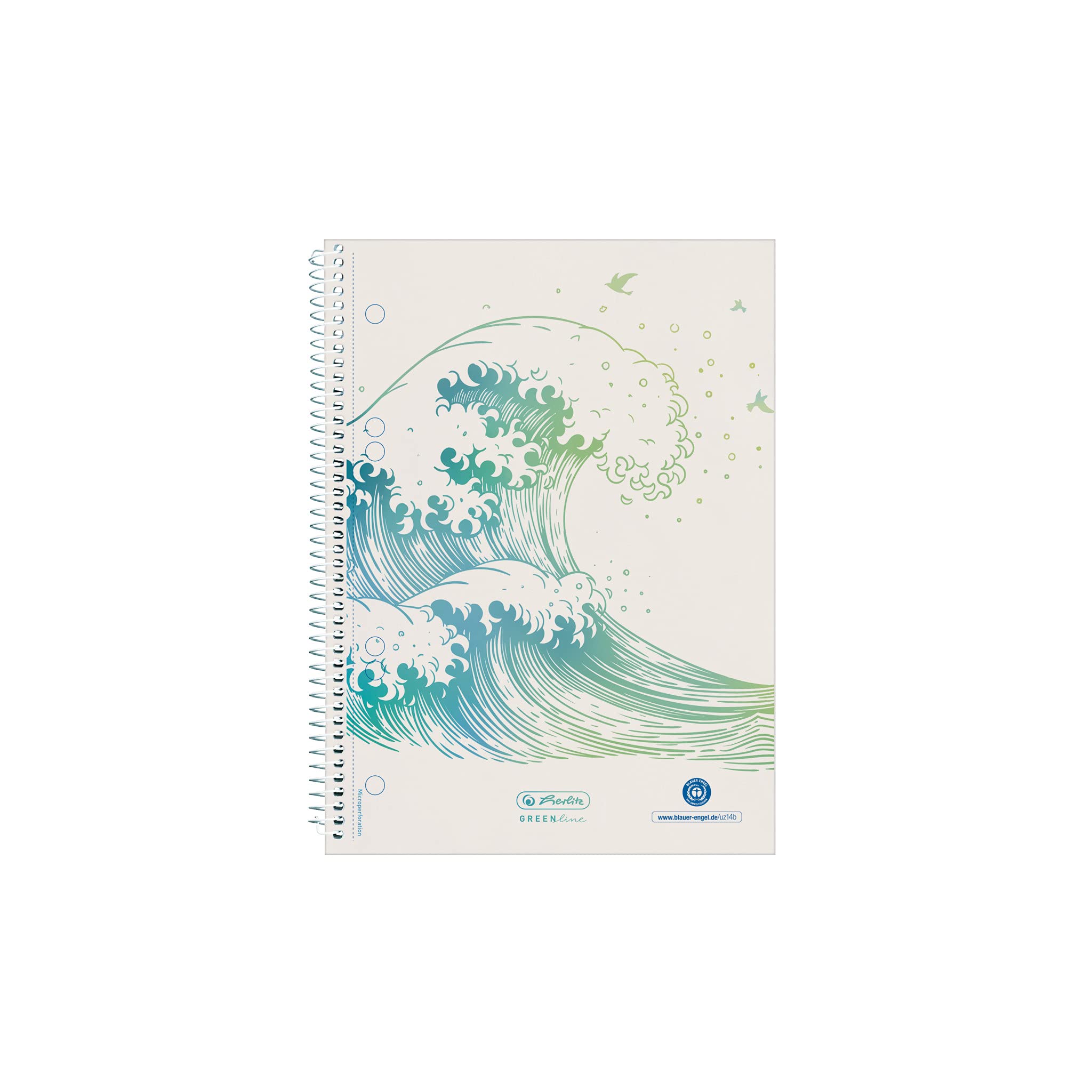 herlitz-50033492-spiralblock-a5-kariert-greenline-welle-5-st-ck image 1