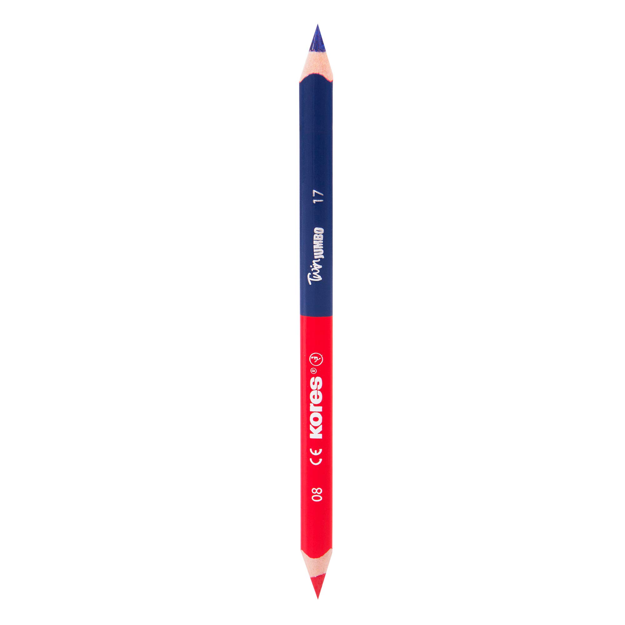 kores-kolores-twin-jumbo-silbenstift-rot-blau-6-st-ck image 2