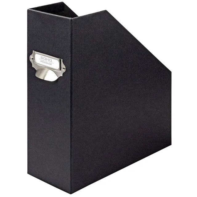 r-ssler-s-o-h-o-stehsammler-a4-zeitschriftensammler-mit-griff-schwarz image 1