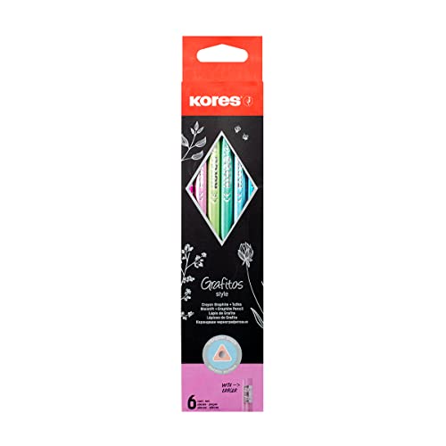 kores-grafitos-style-graphitstifte-hb-6er-pack-metallic image 6