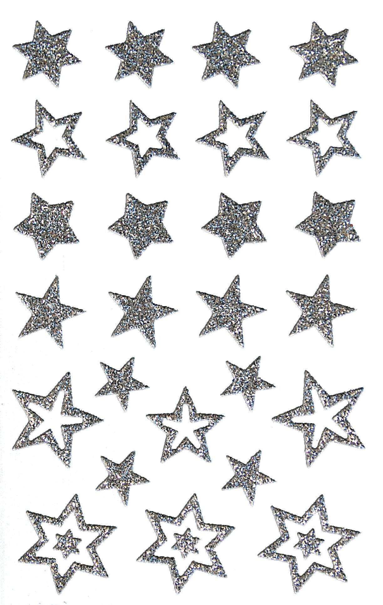 avery-zweckform-z-design-52277-weihnachts-sticker-sterne-rot-glitzer-28-st-ck image 6
