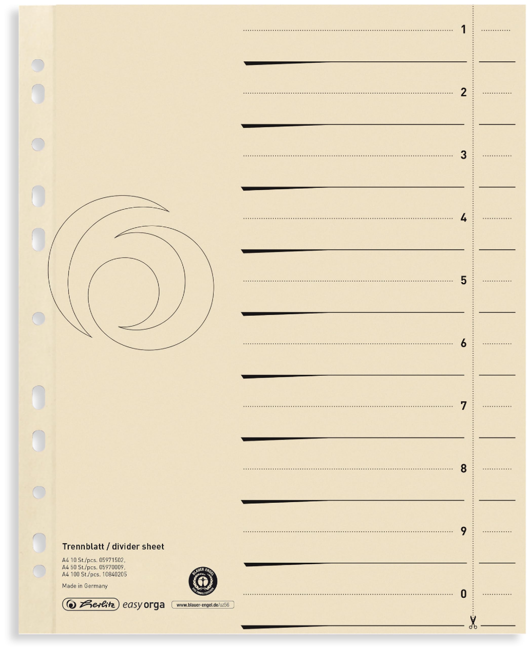 herlitz-10840205-trennblatt-a4-chamois-easyorga-100-st-ck image 6