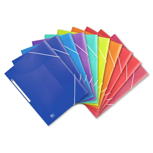oxford-eckspannermappe-a4-kunststoff-mit-gummiband-10-st-ck-8-farben image 1