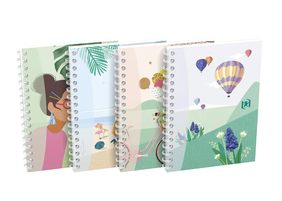 oxford-go-horizont-spiral-notizbuch-a6-kariert-softcover-50-blatt-4-motive-10-st image 1