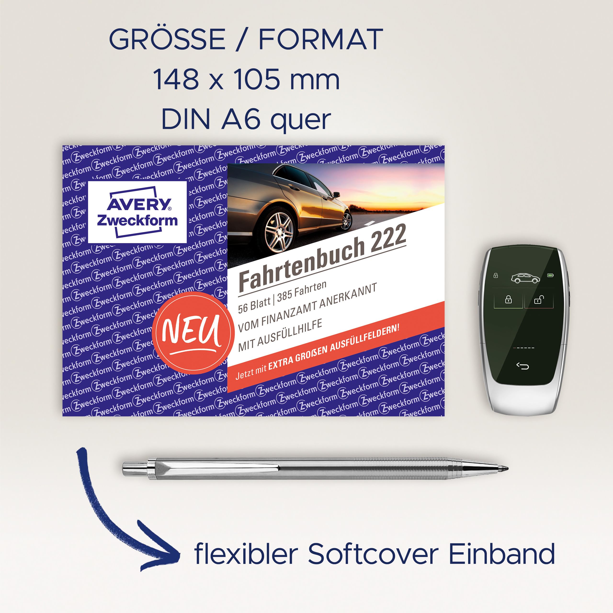 avery-zweckform-222-3p-fahrtenbuch-pkw-softcover-a6-quer-3er-set-385-fahrten image 3