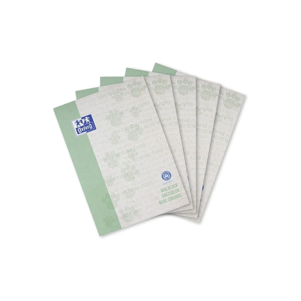 oxford-recycling-malblock-a4-blanko-100-blatt-5-st-ck image 1
