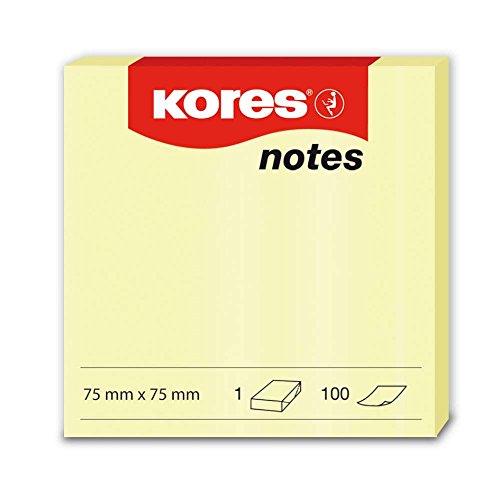 kores-gumfix-gelbe-haftnotizen-75x75mm-12-bl-cke-je-100-blatt image 3