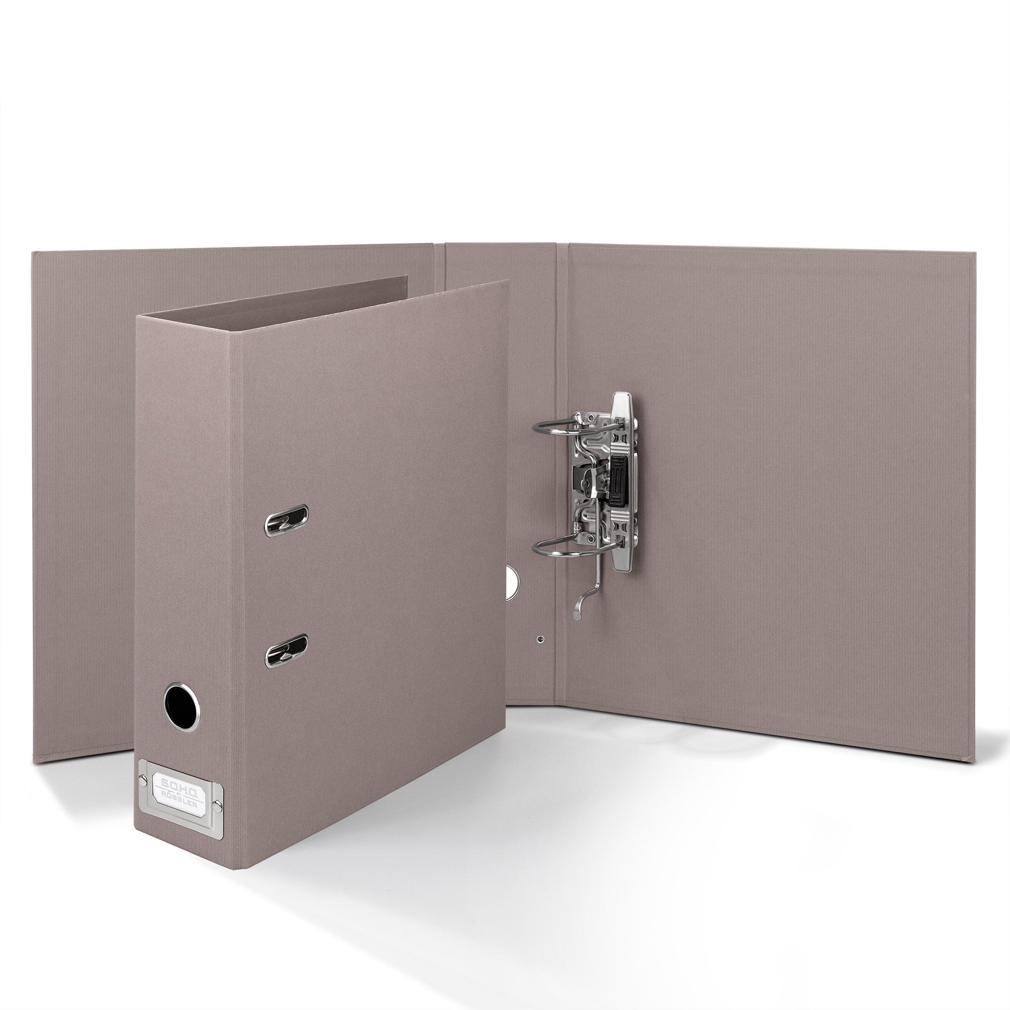 r-ssler-s-o-h-o-ordner-breit-a4-8cm-taupe-mit-metall-r-ckenschild image 3