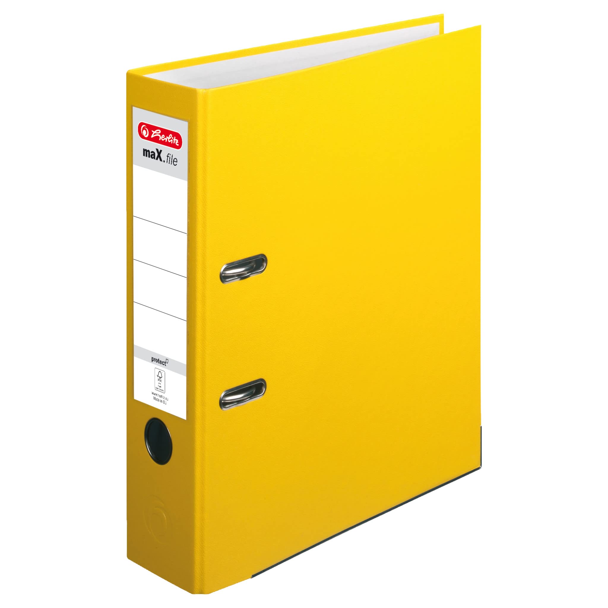 herlitz-ordner-a4-max-file-protect-8-cm-gelb-einsteckordner-20-st-ck image 2