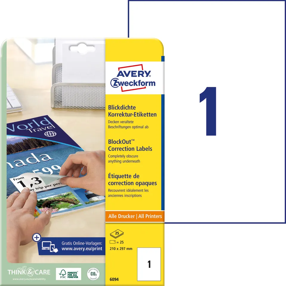avery-zweckform-6094-abdeck-etiketten-a4-210x297-mm-wei-25-st-ck image 1