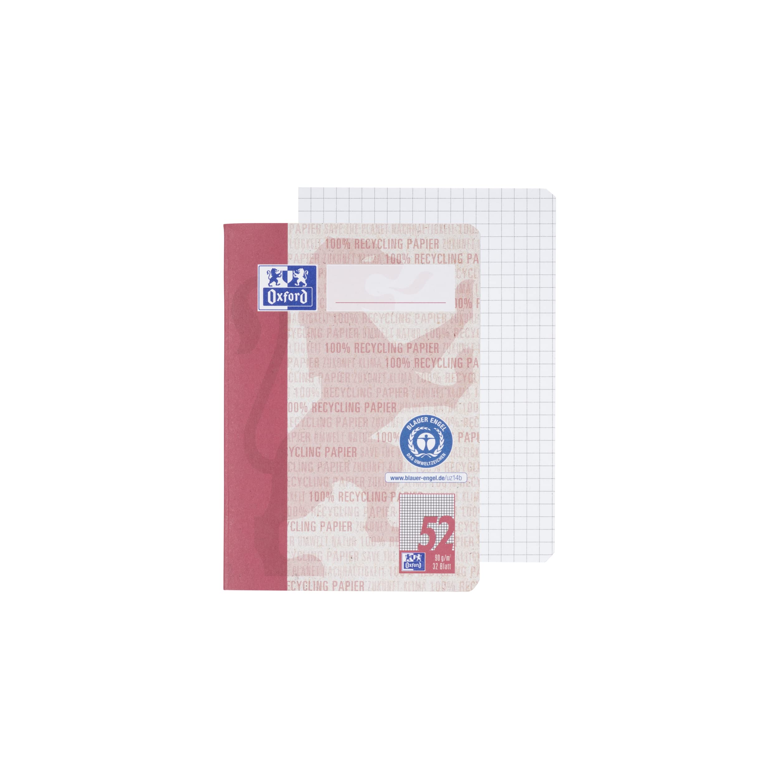 oxford-recycling-oktavheft-a6-kariert-lineatur-52-32-blatt-10er-pack image 3