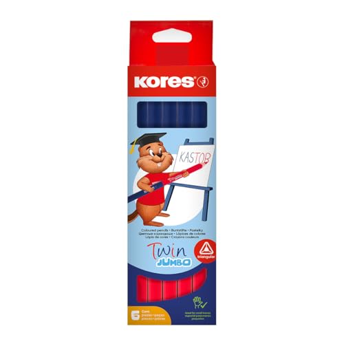 kores-kolores-twin-jumbo-silbenstift-rot-blau-6-st-ck image 6