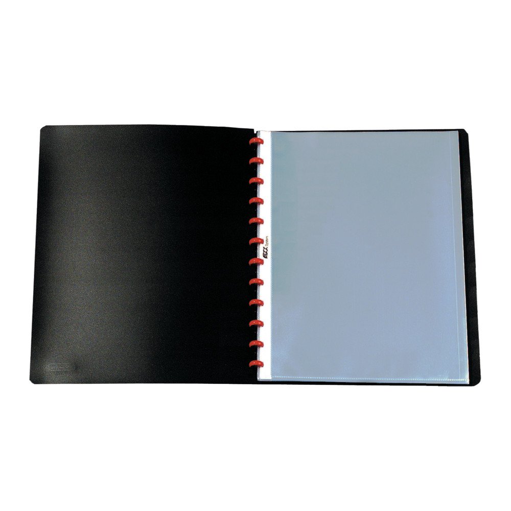herlitz-easyfix-pr-sentationsmappe-a4-schwarz-mit-20-h-llen image 2