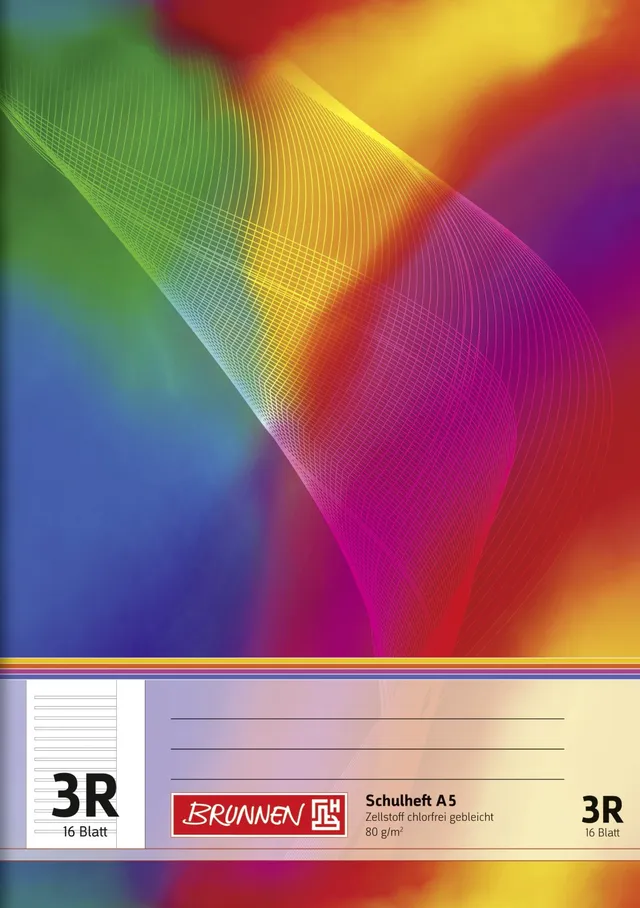 brunnen-104590323-schulheft-a5-liniert-16-blatt-lineatur-3r-klasse-3 image 1