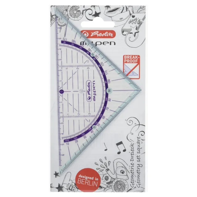 herlitz-my-pen-geometriedreieck-16cm-farblich-sortiert image 1