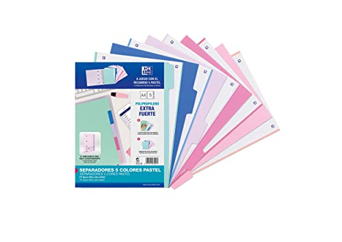 oxford-strongline-register-a4-5-teilig-pastell-kunststoff image 4