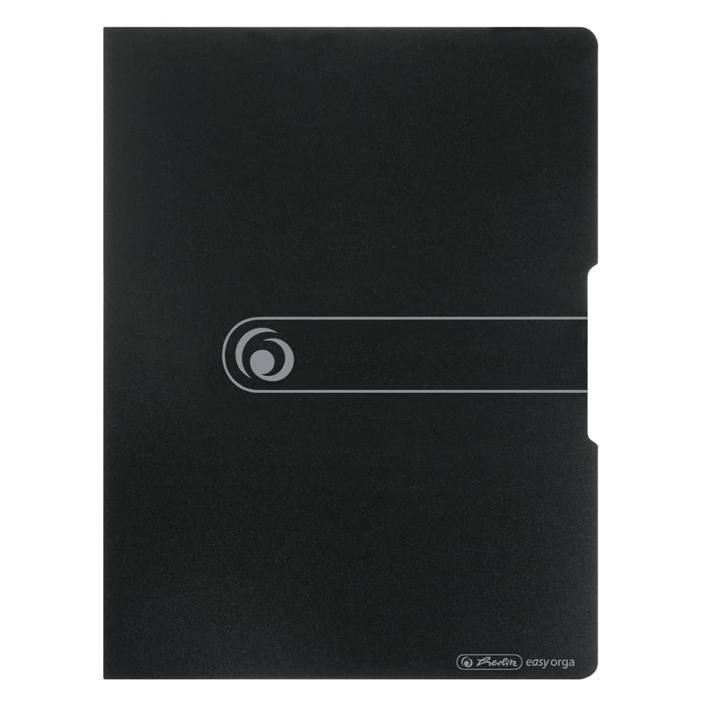 herlitz-11207511-sichtbuch-a4-20-klarsichth-llen-opak-schwarz image 1