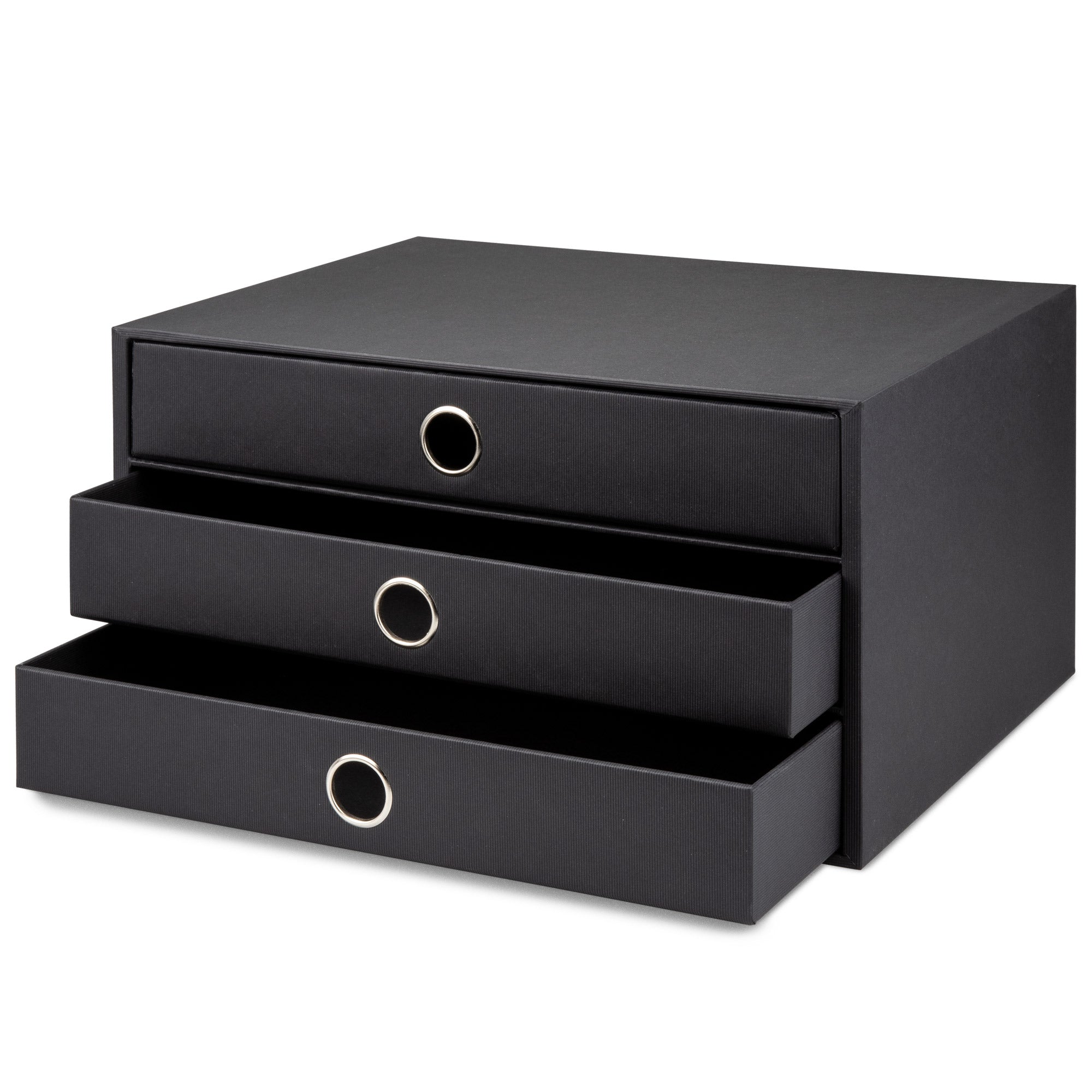 r-ssler-s-o-h-o-schubladenbox-a4-querformat-3-f-cher-schwarz image 2