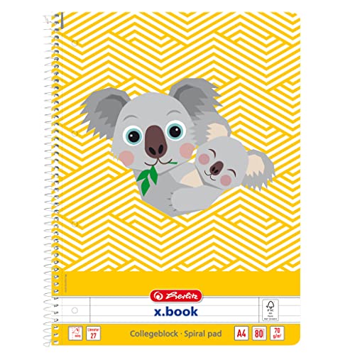 herlitz-spiralblock-a4-cute-animal-koala-liniert-80-blatt-5-st-ck image 3