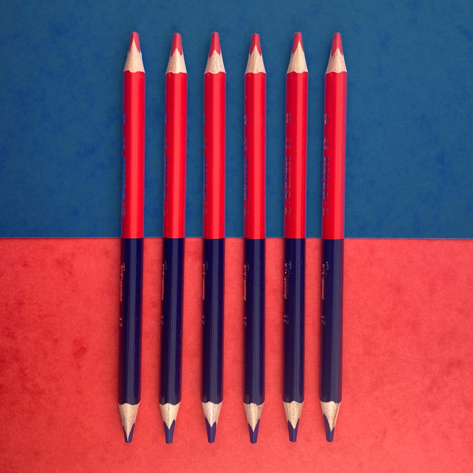kores-kolores-twin-jumbo-silbenstift-rot-blau-6-st-ck image 3