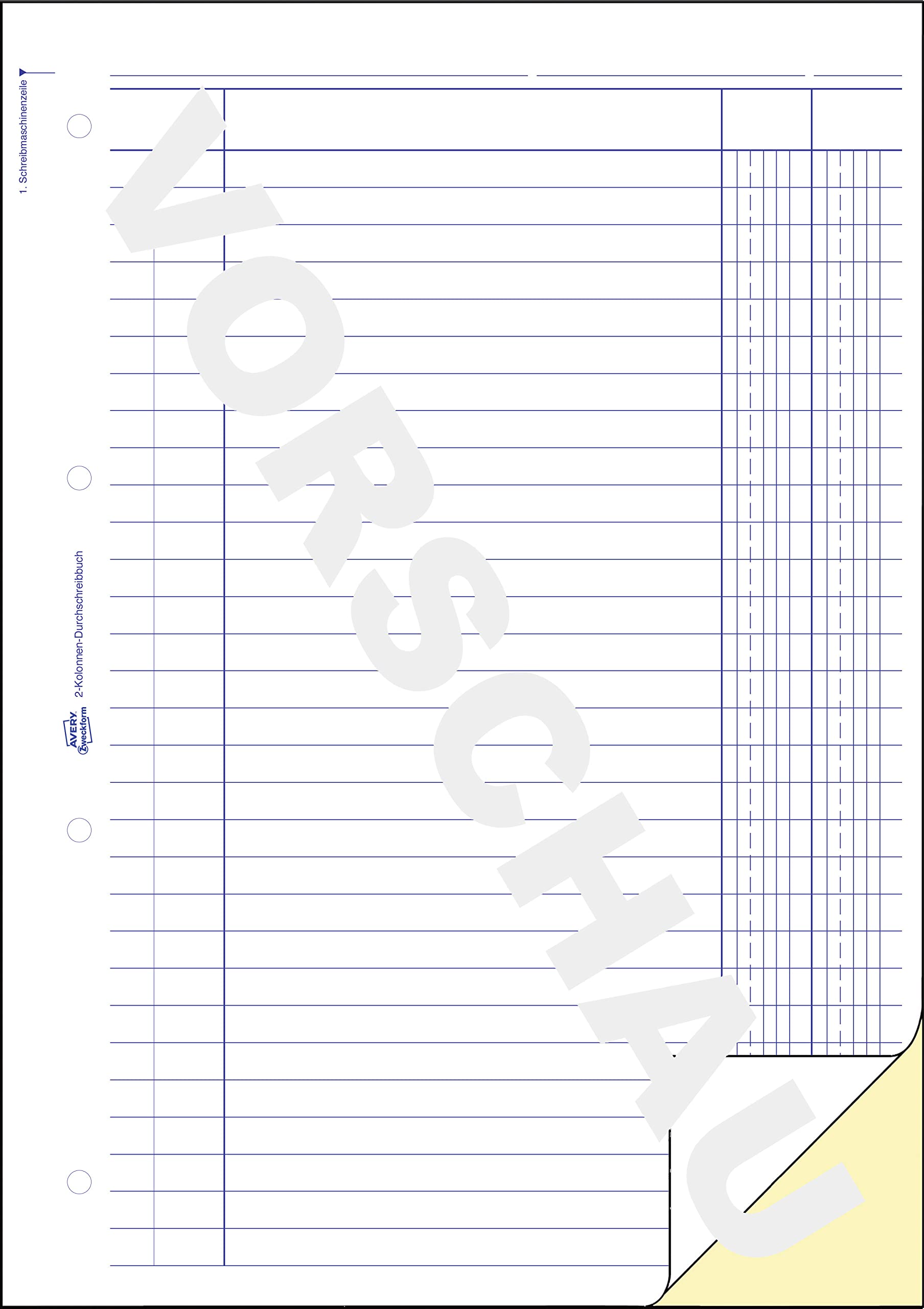 avery-zweckform-1799-kolonnen-durchschreibbuch-2-kolonnen-a4-2x40-blatt-selbstdu image 3