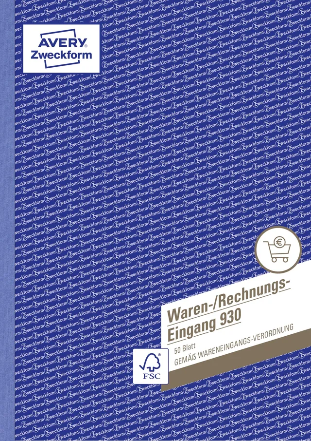 avery-zweckform-930-waren-rechnungseingangsbuch-a4-50-blatt image 1