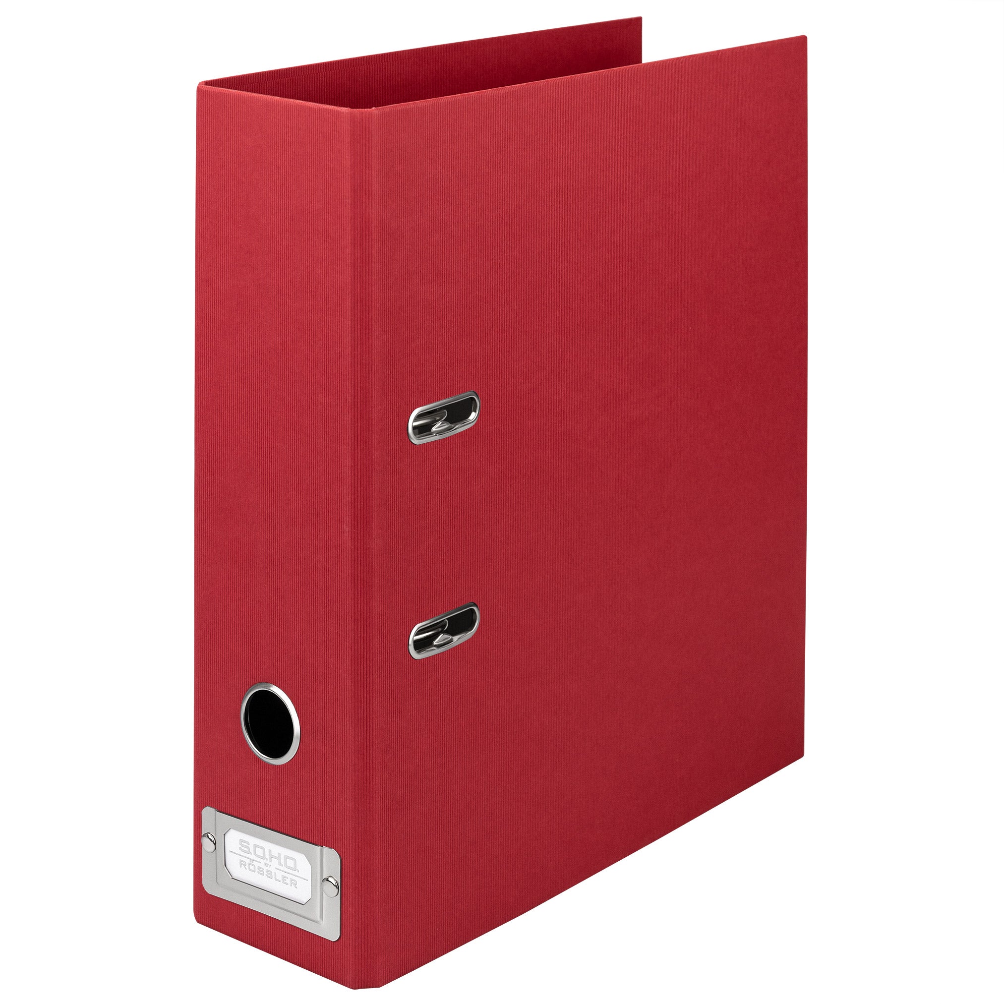 r-ssler-s-o-h-o-ordner-breit-a4-8-cm-rot-mit-metall-r-ckenschild image 1