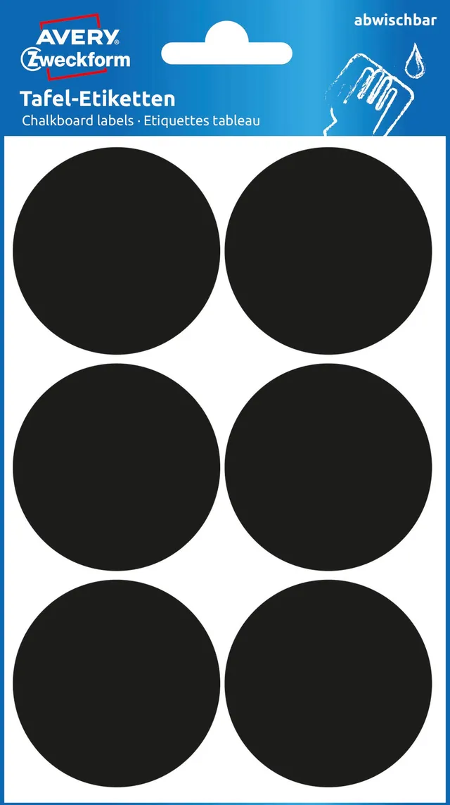 avery-zweckform-63024-tafeletiketten-rund-48-mm-schwarz-24-st-ck image 1