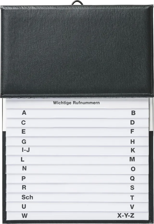 brunnen-telefonregister-schuppen-schwarz-16x22-cm-a-z-adressbuch image 1