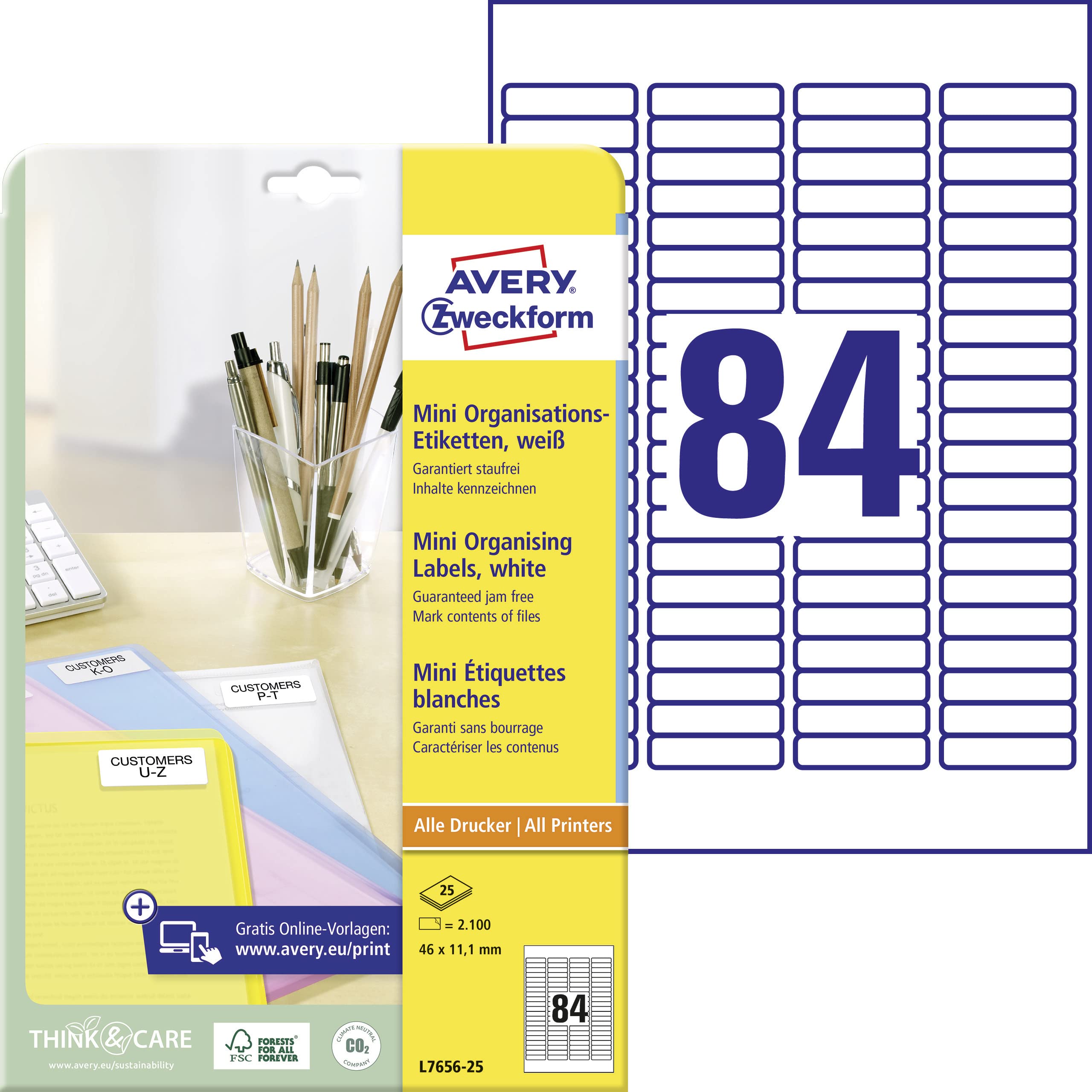 avery-zweckform-l7656-25-mini-organisationsetiketten-46x11-1-mm-2-100-st-ck-wei image 1