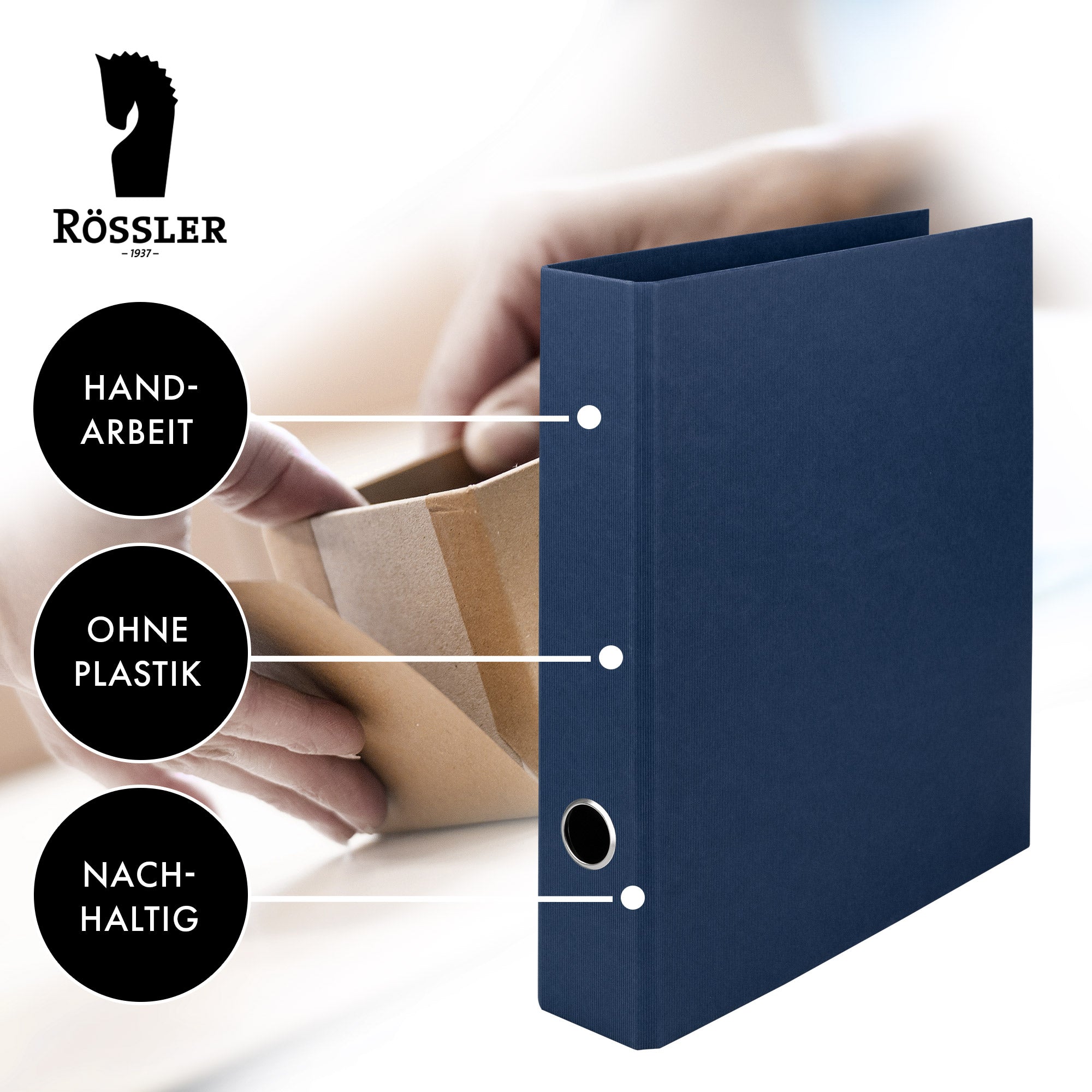 r-ssler-s-o-h-o-ordner-schmal-a4-5-cm-navy-blau-mit-rippenpr-gung image 5