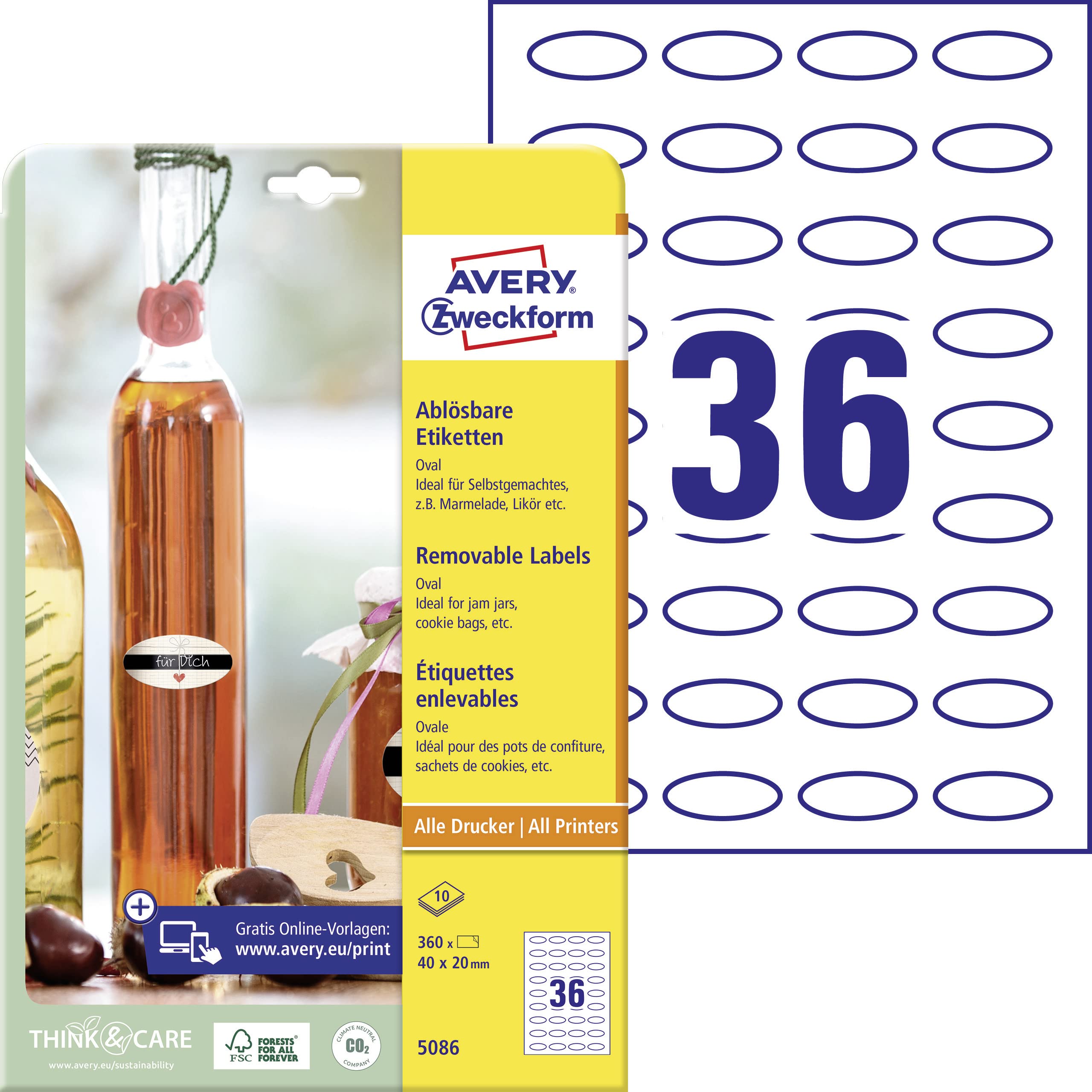 avery-zweckform-5086-flaschenetiketten-oval-40x20-mm-wei-360-st-ck image 1