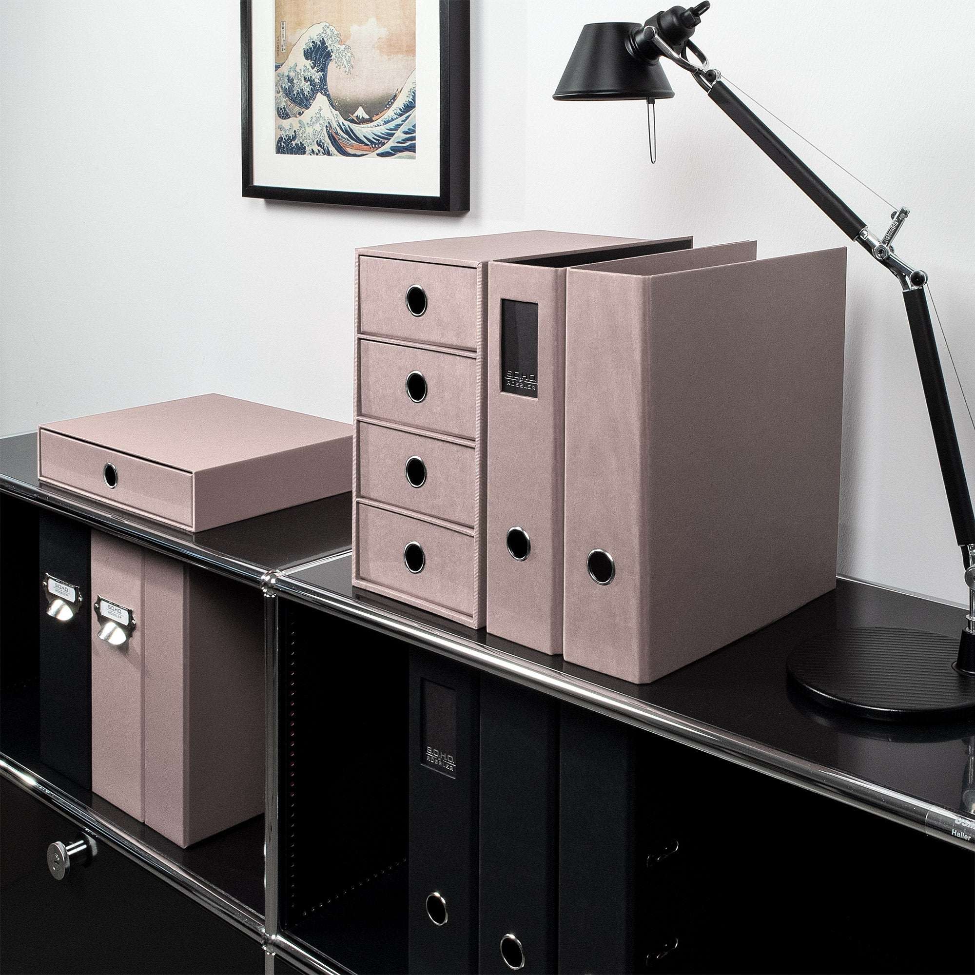 r-ssler-s-o-h-o-schubladenbox-a4-querformat-1-fach-powder-rosa image 5