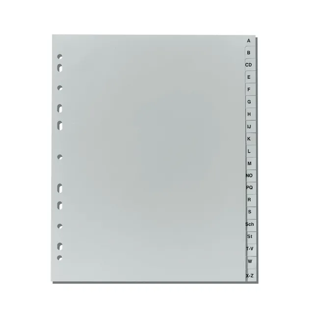 herlitz-max-file-register-a-z-a4-berbreite-20-teilig-pp-grau image 1