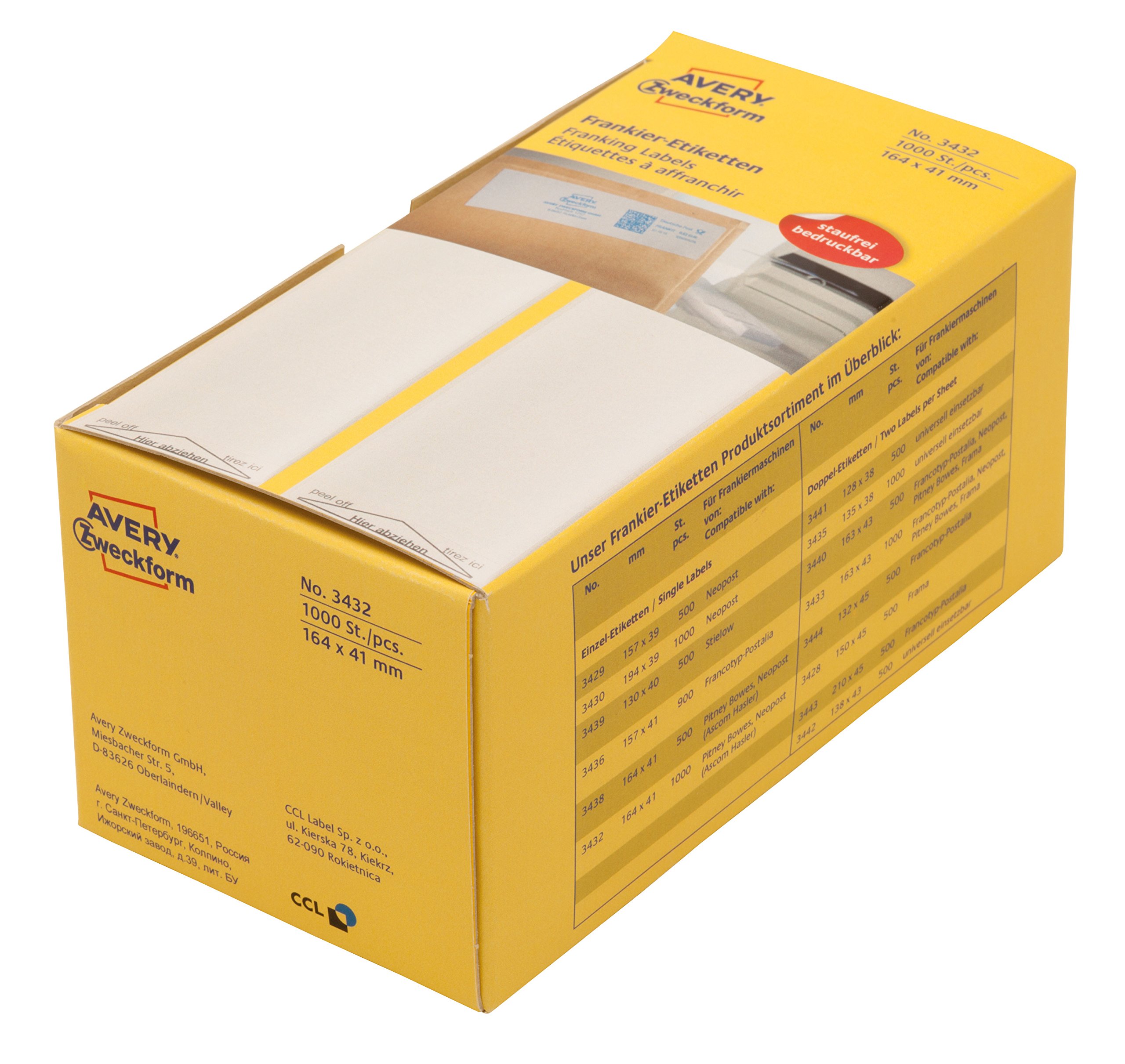 avery-zweckform-3434-frankier-etiketten-128x38-mm-1-000-etiketten-wei image 2