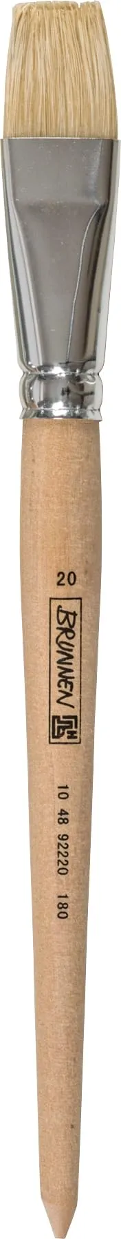 brunnen-borstenpinsel-strichst-rke-20-naturholz-f-r-fl-chigen-farbauftrag image 1