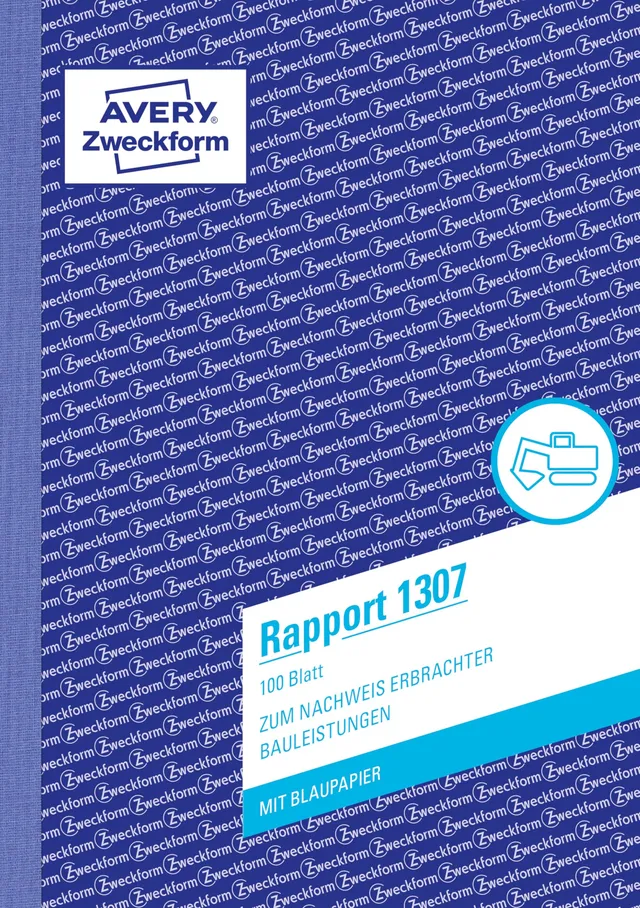 avery-zweckform-1307-rapport-a5-100-blatt-blaupapier-wei image 1