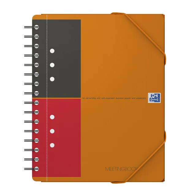 oxford-meetingbook-international-a5-liniert-160-seiten-mit-gummizugmappe image 1