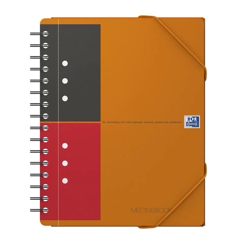 oxford-meetingbook-international-a5-liniert-160-seiten-mit-gummizugmappe image 1