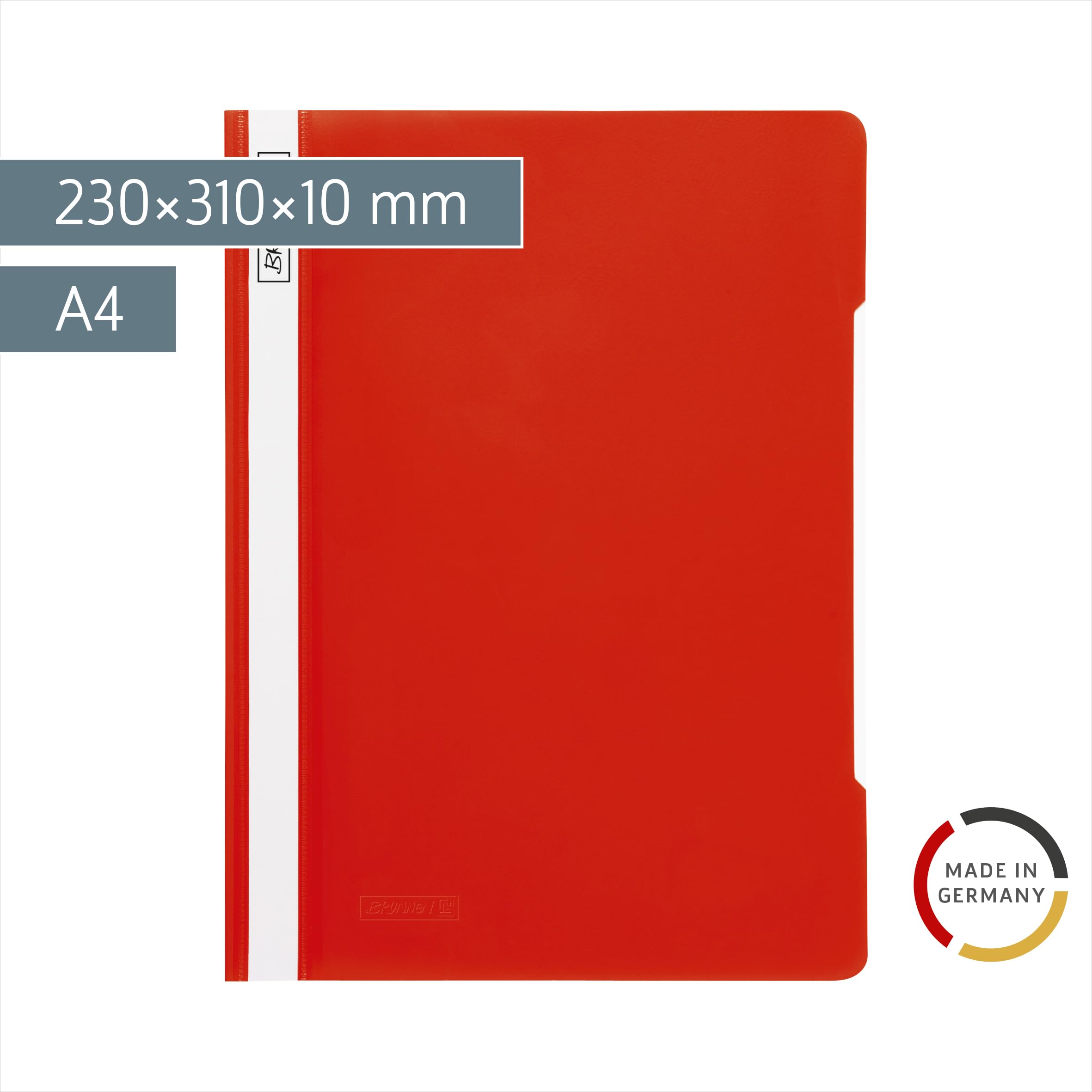 brunnen-102011020-schnellhefter-a4-pvc-mit-glasklarem-deckblatt-rot image 2