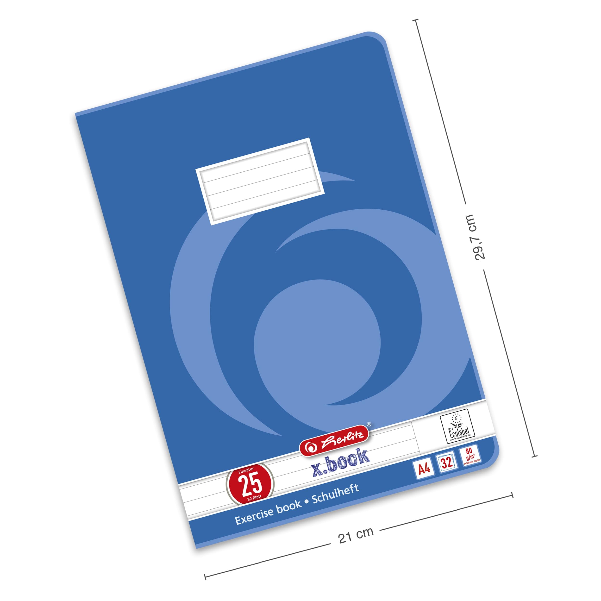 herlitz-x-book-schulheft-a4-liniert-lineatur-25-32-blatt-5-st-ck image 2